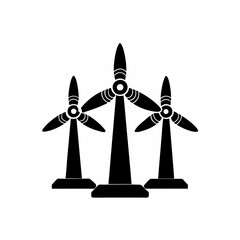 creative details wind turbine icon vector illustration