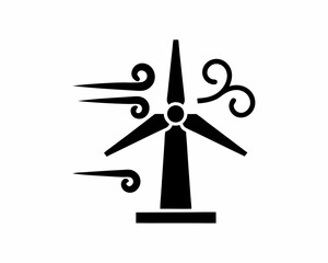 creative details wind turbine icon vector illustration