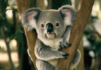 Fototapeta premium koala in tree