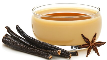 Fototapeta premium Vanilla infusion star anise, aroma, flavor essence