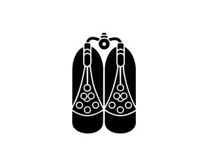 creative details Scuba Tank Icon vector illustration