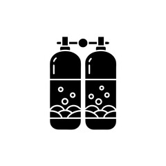 creative details Scuba Tank Icon vector illustration