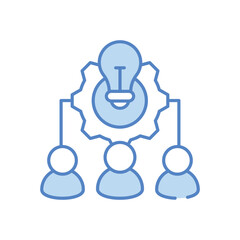 Brainstorm vector icon stock illustration