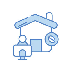 Coffee House vector icon stock illustration