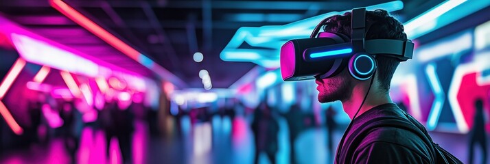 Attendees explore cutting edge virtual reality innovations at the expo