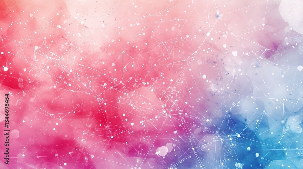Poster abstract geometric design with soft colors and dynamic patterns