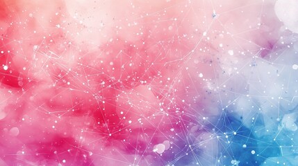 Abstract Geometric Design with Soft Colors and Dynamic Patterns