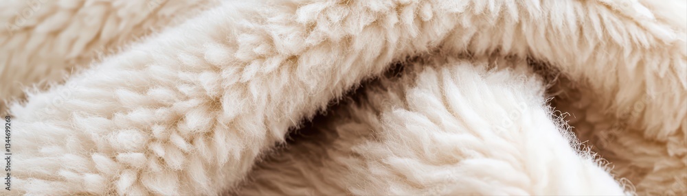 Poster soft and fluffy wool texture in a macro view perfect for cozy concepts and designs