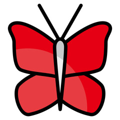 Naklejka premium Butterfly Icon Element For Design