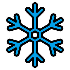 Snowflake  Icon Element For Design