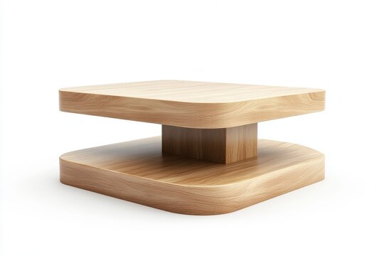 A promotional stand with a simple, unbranded base isolated on a white background ideal for showcasing versatile marketing displays and adaptable branding solutions.