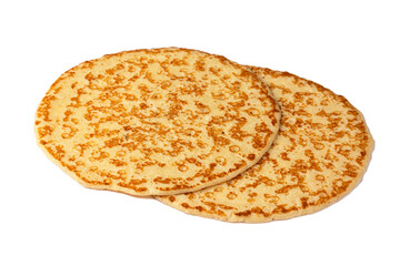 Crepe on the white background