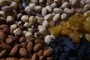 nuts and dried fruits