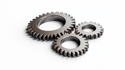 Interlocking Gears Mechanical Precision and Industrial Design for Engineering Projects