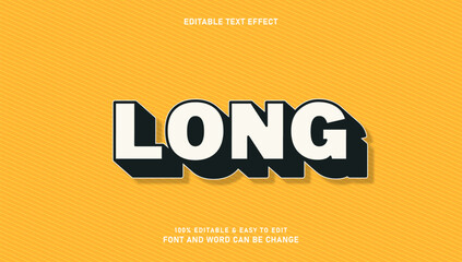 Long text effects that can be edited