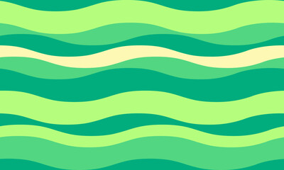 Serene, wavy abstract pattern in calming greens and pale yellow.  Perfect for backgrounds, website design, or textile prints. Evokes feelings of peace, nature, and flow.