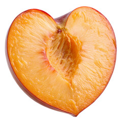 Heart-Shaped Peach: Fruit, Food Photography
