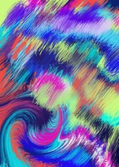 Abstract drawing background. Design artwork. Artistic pattern. Creative fashion print. 