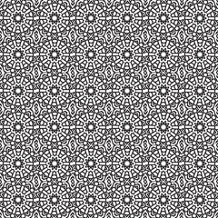 Intricate Black and White Geometric Pattern (4)