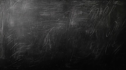 Blank chalkboard with chalk marks for education and presentation design
