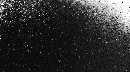 Obraz premium Abstract black and white paint splatter texture for modern artistic design