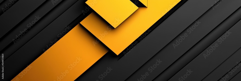Poster abstract tech background with upward arrow design on dark surface