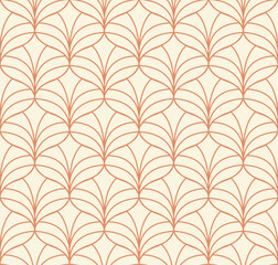 Classic art deco vector seamless pattern. Abstract vintage background. Geometric damask texture.
