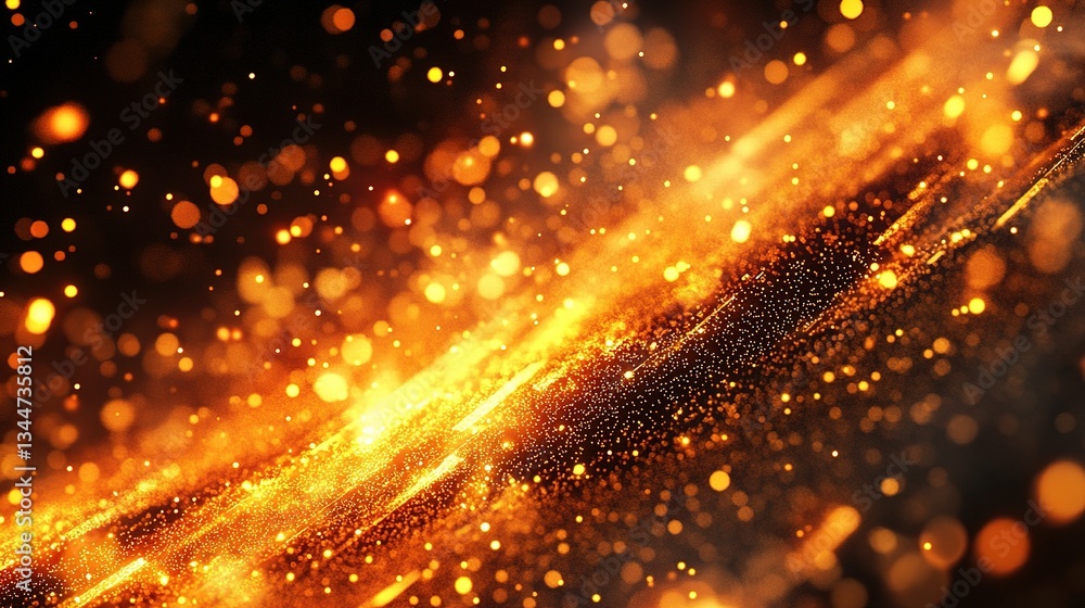 Aufkleber fast moving abstract particles in high-tech digital environment