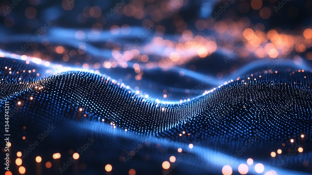 Poster large scale digital particles with dynamic motion in a 3d environment