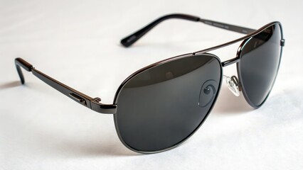 Aviator Sunglasses on White Background