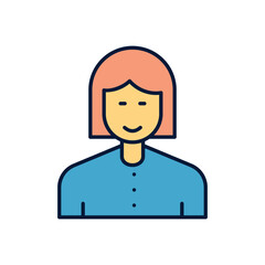 Business Women Vector icon