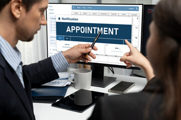 Online applointment booking calendar for brisk regristration on the internet website