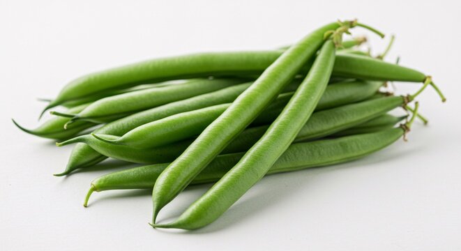 ejotes en fondo blanco 