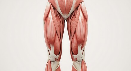 Human Leg Muscles Anatomy 3d Rendering