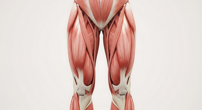 Human Leg Muscles Anatomy 3d Rendering