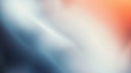 blue orange abstract gradient shape on milk white background dark noise grainy texture glowing banner, power point background set