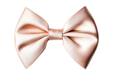 Elegant satin bow in soft pink shade