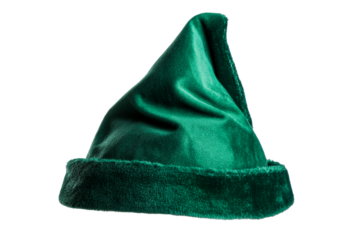 Green festive hat for holiday celebrations