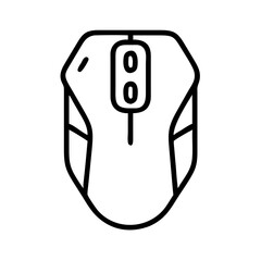 Fototapeta premium Computer mouse icon in a minimalistic design