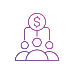 Employee Cost Vector icon