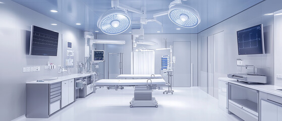 Ultra-clean examination room with digital interfaces and sterile surfaces-1
