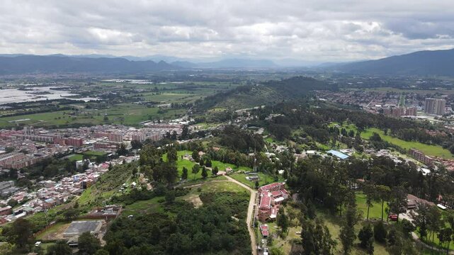 aerial 360 view of bogota