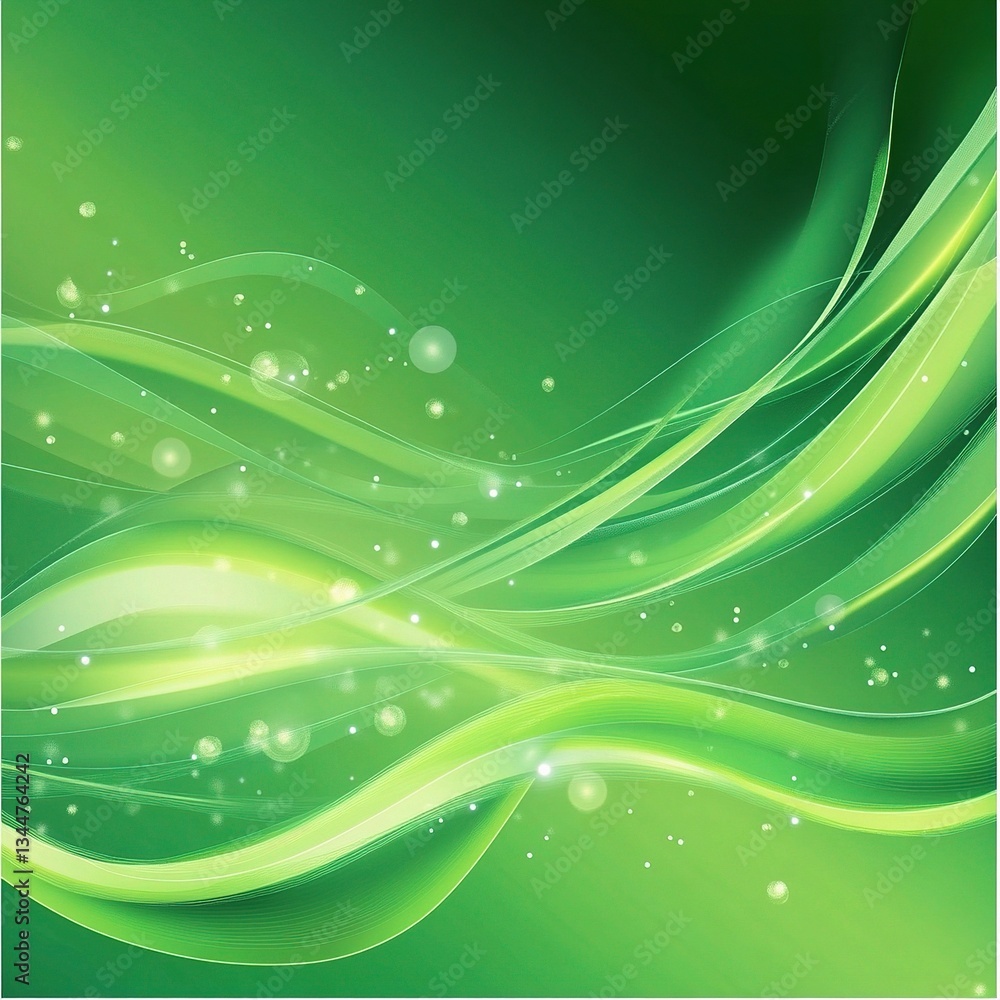 Poster abstract green wave pattern background for creative projects