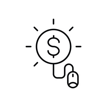 Pay Par Click Vector icon