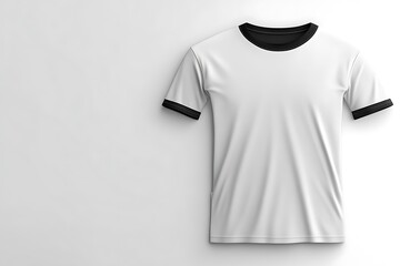 Blank White T-Shirt Mockup.