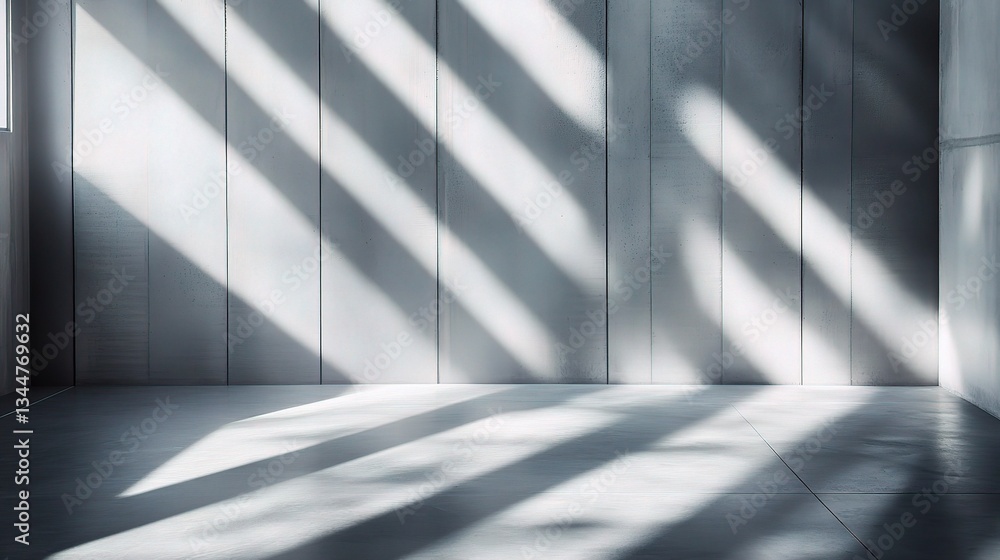 Poster geometric tech patterns with layers of light in modern space