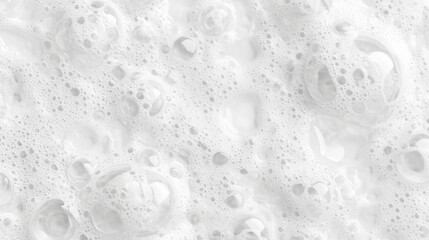 Abstract white soap foam bubbles texture background 