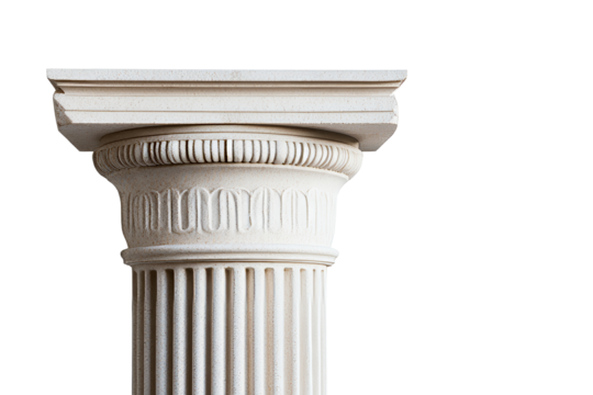 Classic architectural column with detailed design