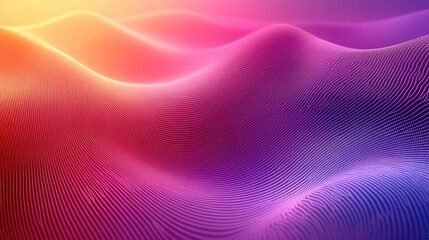 Fototapeta premium Abstract colorful waves, digital landscape, background, design