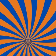 Comic background, blue and orange 